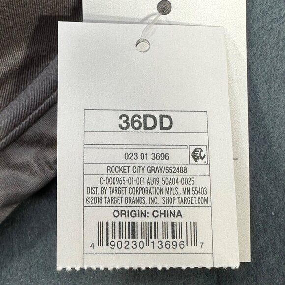 Auden Women's Size 36DD Nursing Bra T-Shirt Full Coverage Rocket City Gray New - Picture 4 of 13